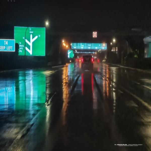全透式主动发光指路标志